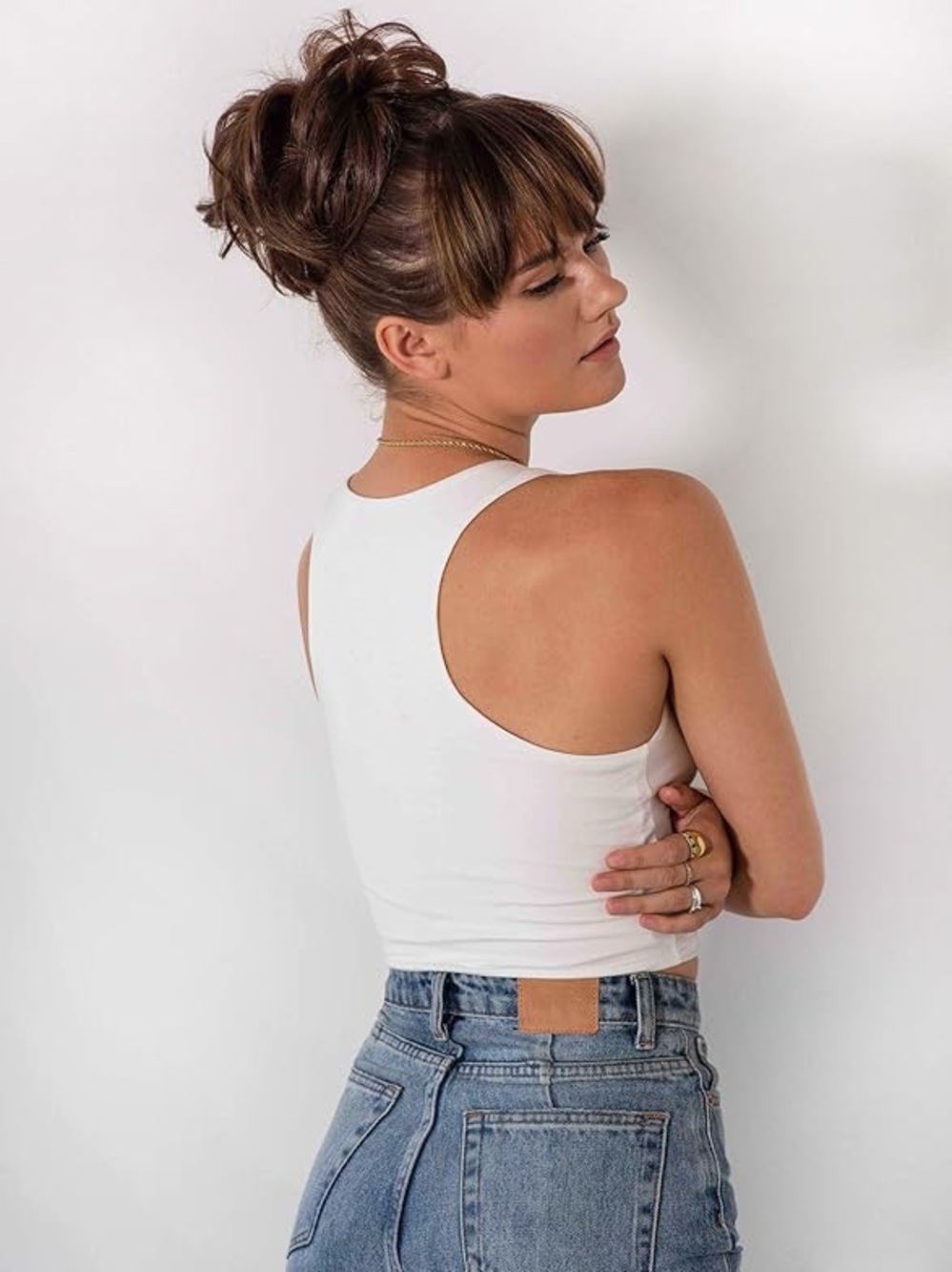 Soho Women’s Tiffany Style Brown Messy Updo Hair Extensions OS